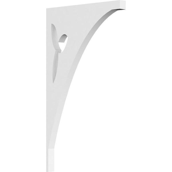 Ekena Millwork Naple Architectural Grade PVC Bracket, 5/8"W X 7"D X 12"H BKTP01X07X12NA - main